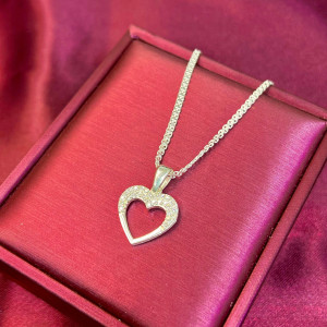 Cadena con dije plata italiana 