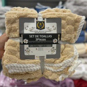 Juego de Toallas 3 piezas Secado rápido (MICROFIBRA)
